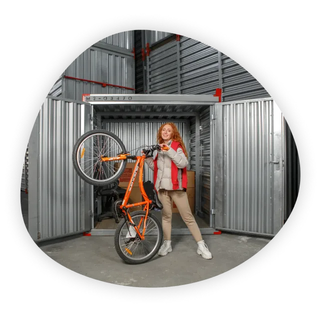 Хранение велосипеда на складе Мобиус — индивидуальные боксы, аренда склада Москва