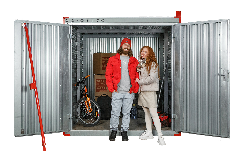 Хранение книг в индивидуальных контейнерах Мобиус Логистика.